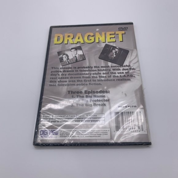 Dragnet Volume 3 Starring Jack Webb (DVD Slim Case) 1951 Series 75 Min. - Picture 5 of 6